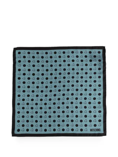 Moschino Teddy Bear polka-dot scarf