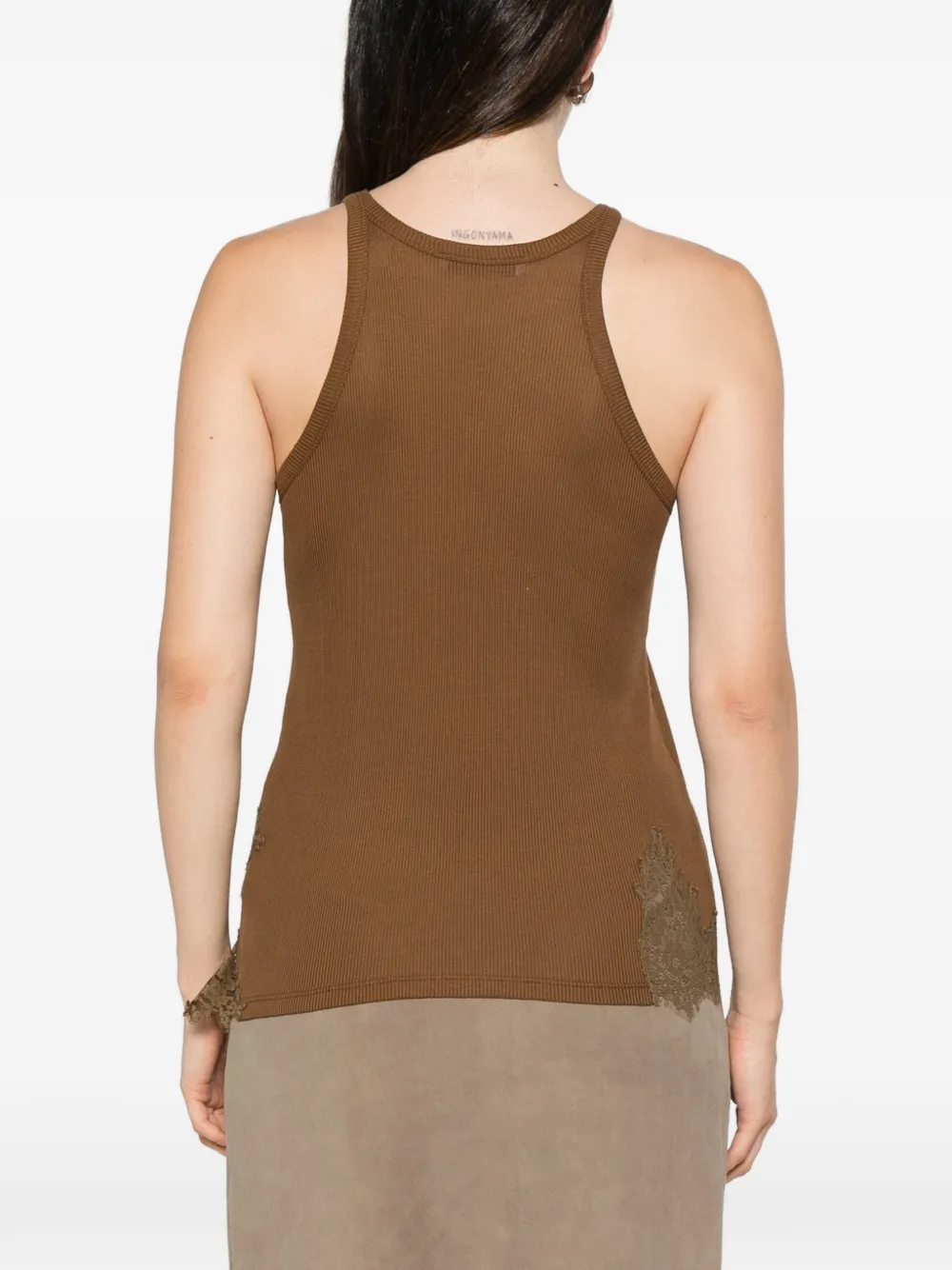 Dorothee Schumacher Top met kant Bruin