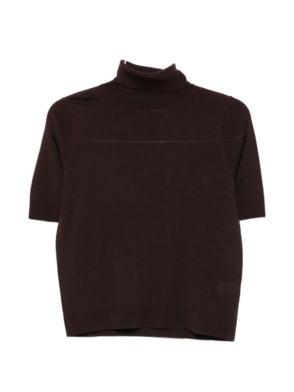 Hugenberg roll-neck short-sleeve sweatshirt - Braun