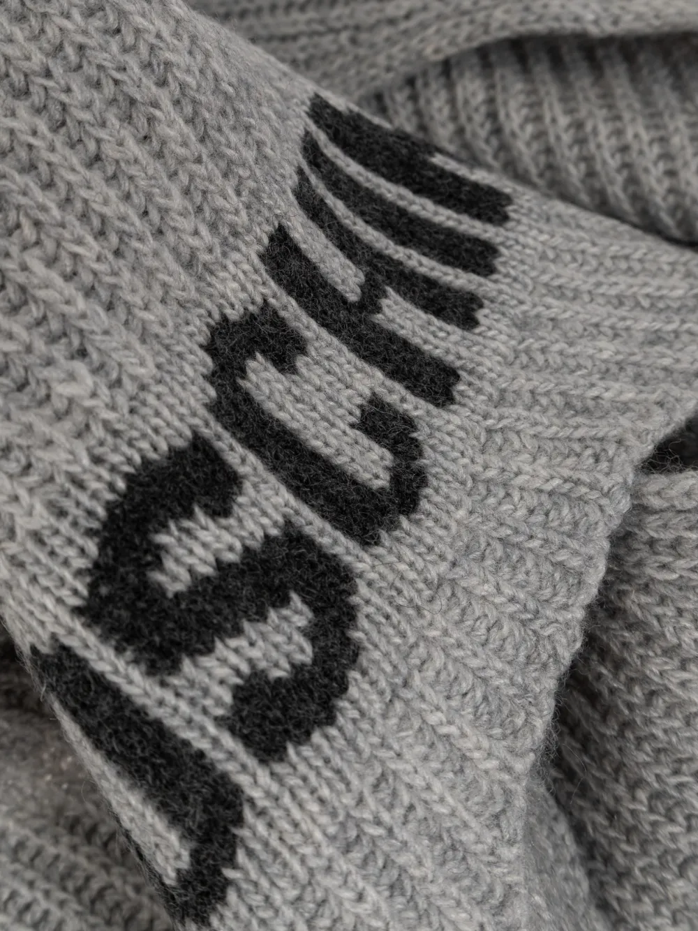 Moschino Geribbelde sjaal Grijs
