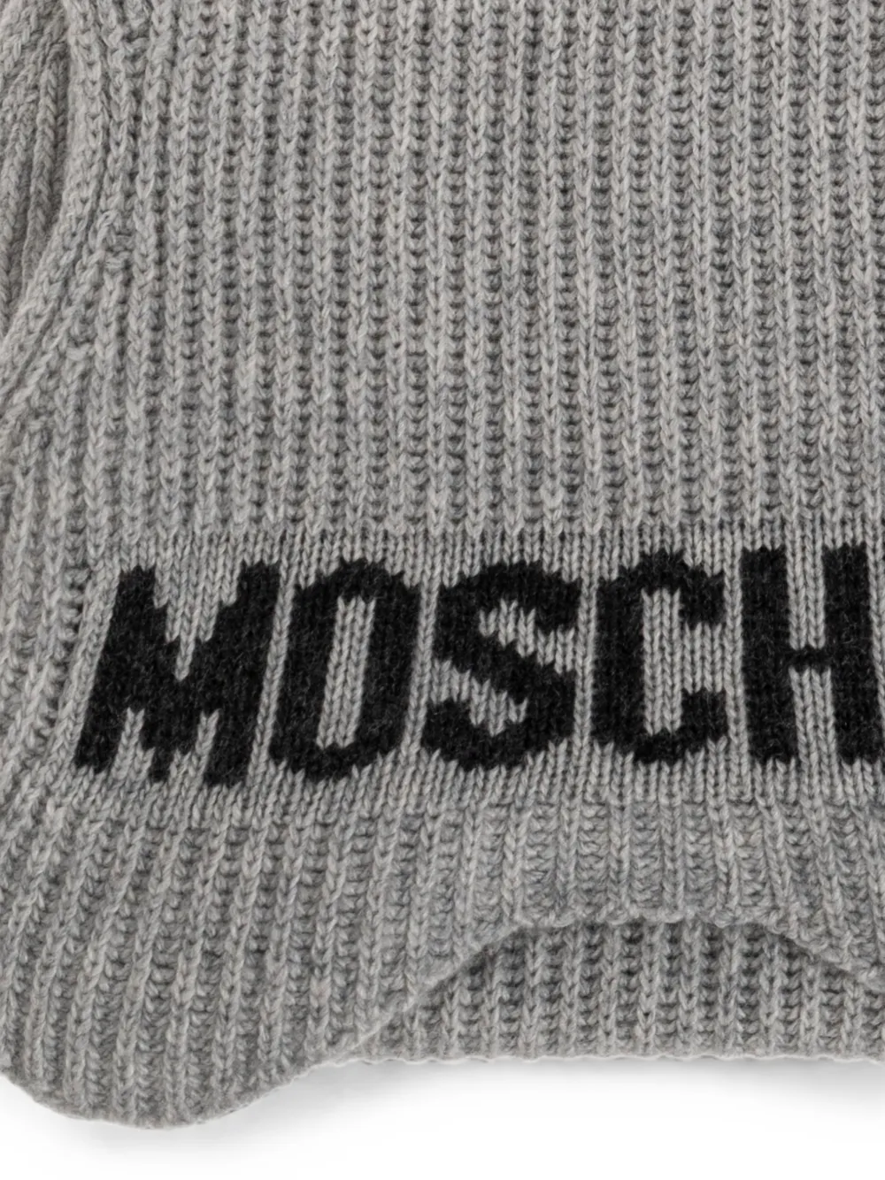Moschino Geribbelde sjaal Grijs