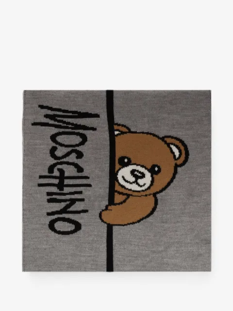 Moschino Teddy Bear-motif scarf