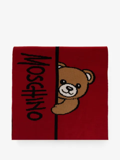 Moschino Teddy Bear-logo scarf