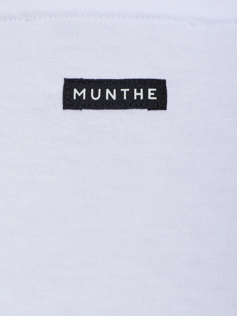 MUNTHE Vupiter katoenen T-shirt Wit