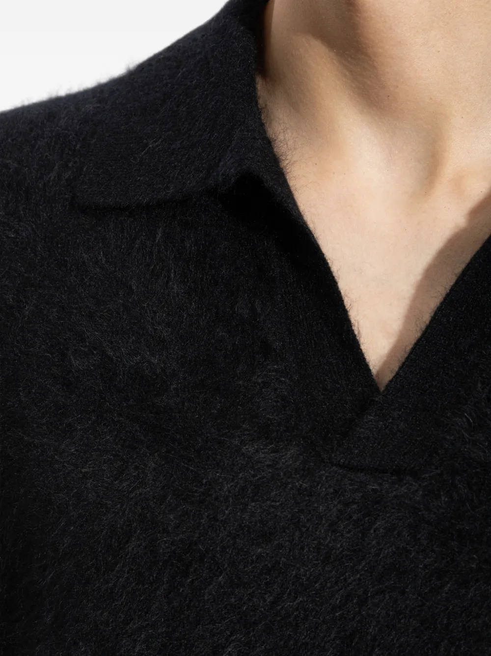 Lisa Yang Omar Cashmere Sweater in Black, view 5