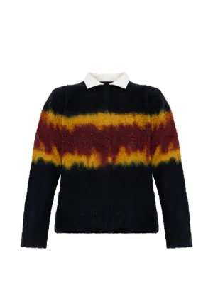 Sacai ストライプ カーディガン | ブラック | FARFETCH JP