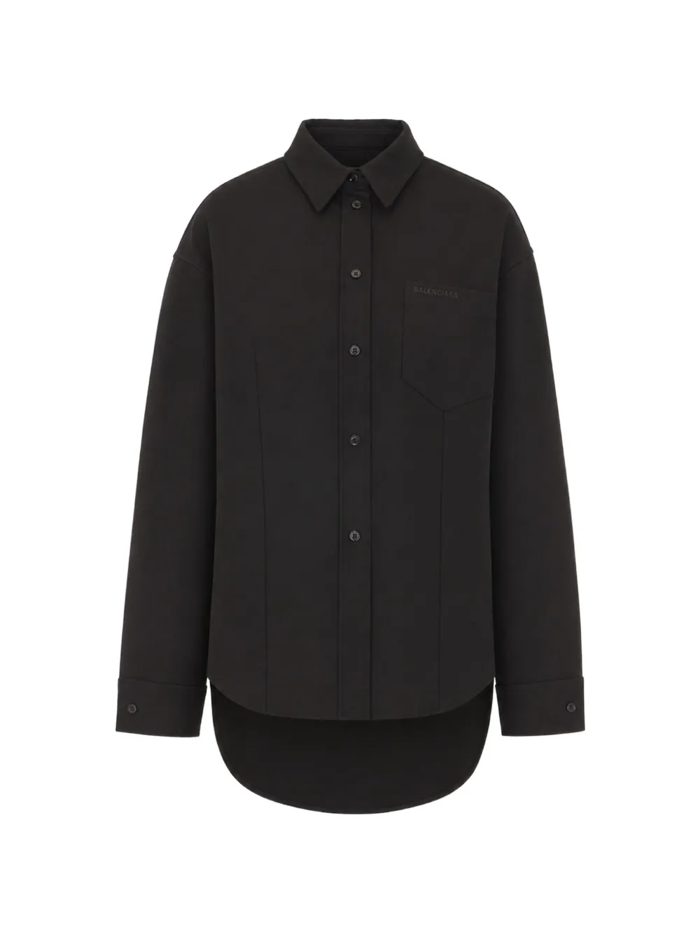 Balenciaga logo-embroidered shirt - Nero