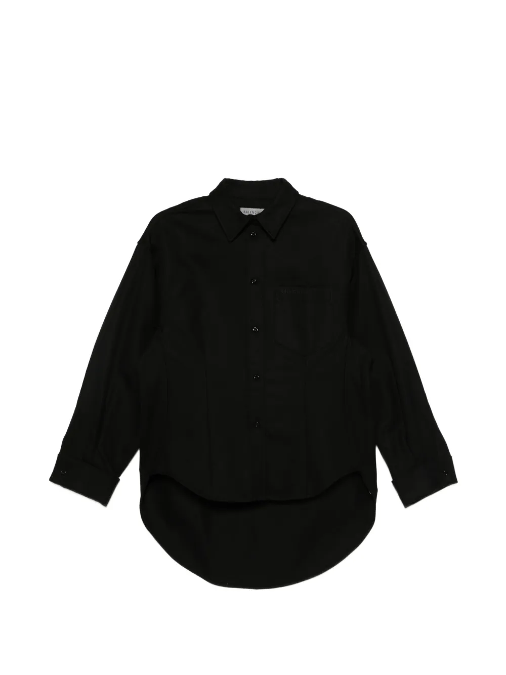 Balenciaga logo-embroidered shirt - Nero