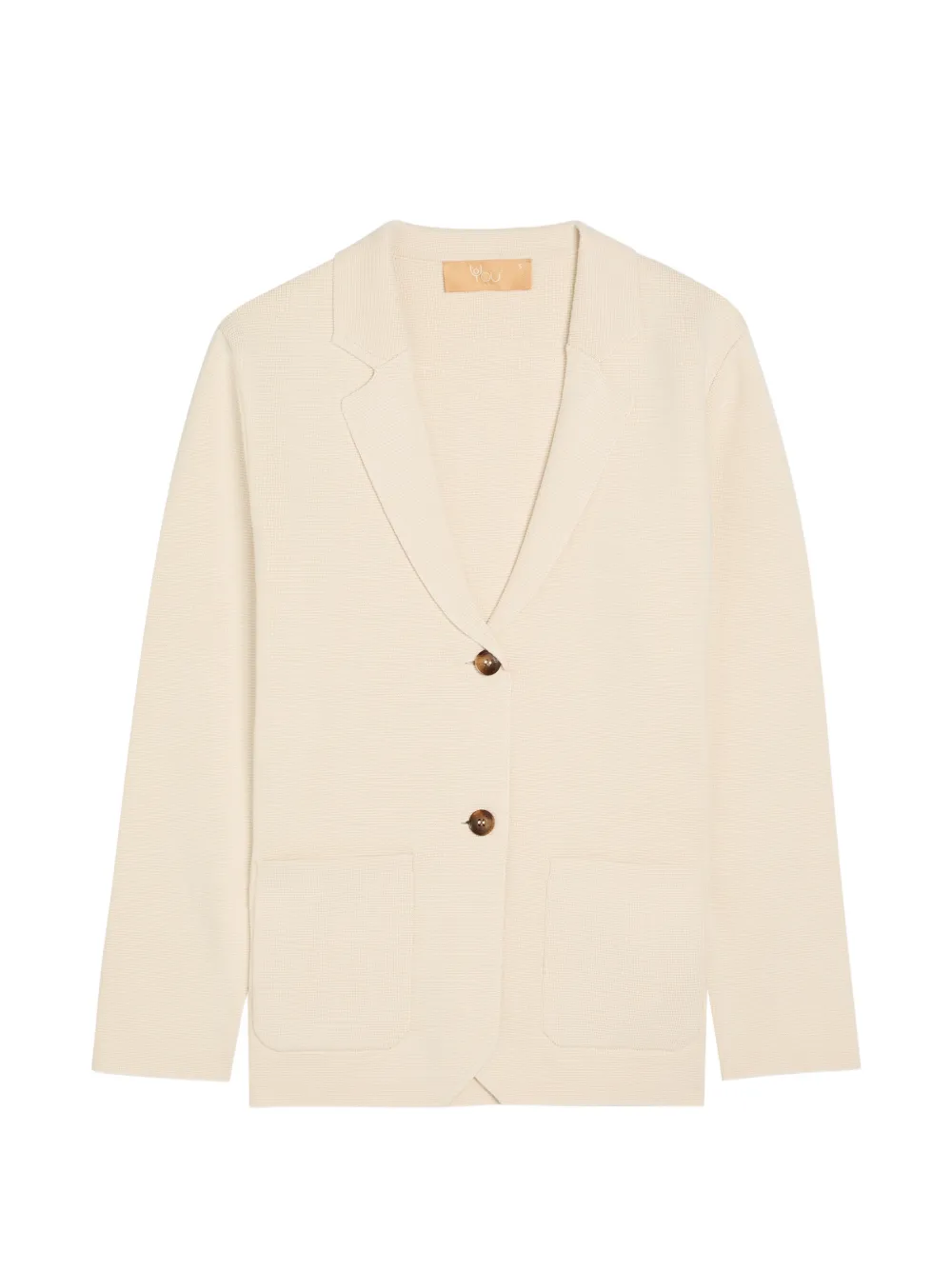 NOW YOU LIVE Langton Blazer aus Waffelstrick - Nude