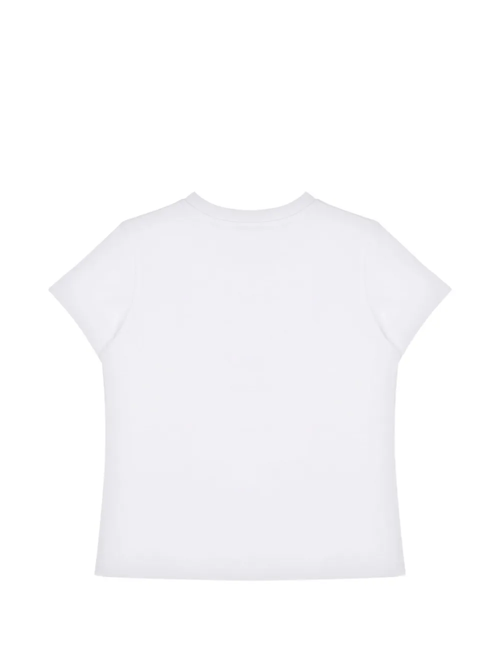 Moschino Kids Goose jersey T-shirt met katoenen print Wit