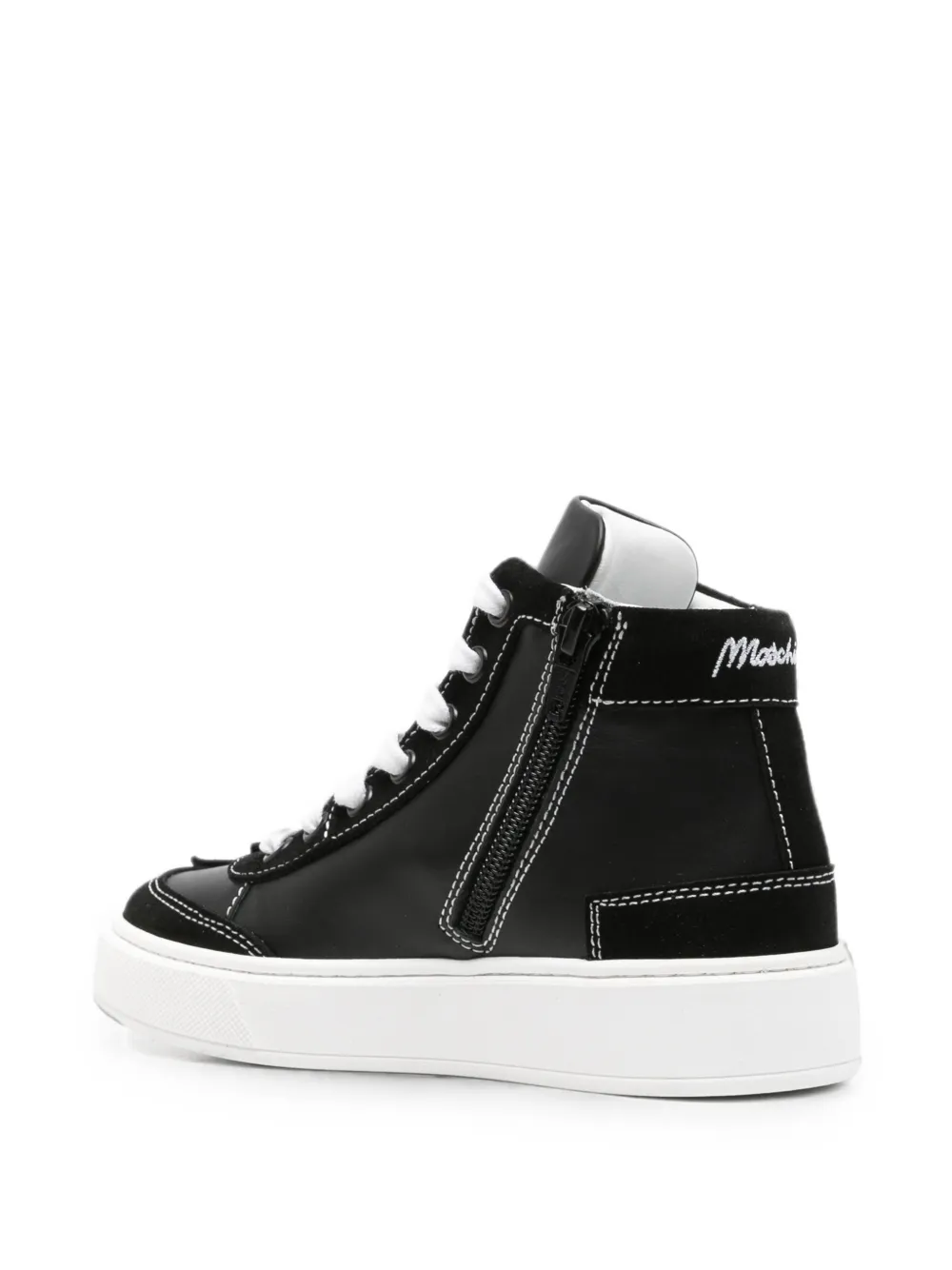 Moschino Kids Sneakers met teddybeer patch Zwart