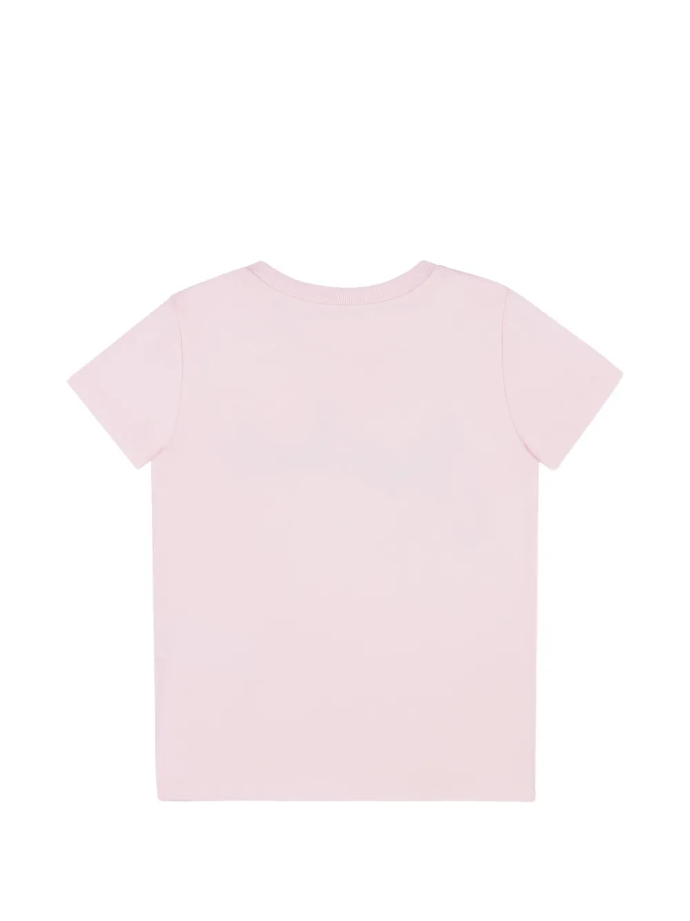 Moschino Kids Katoenen jersey T-shirt met print Roze