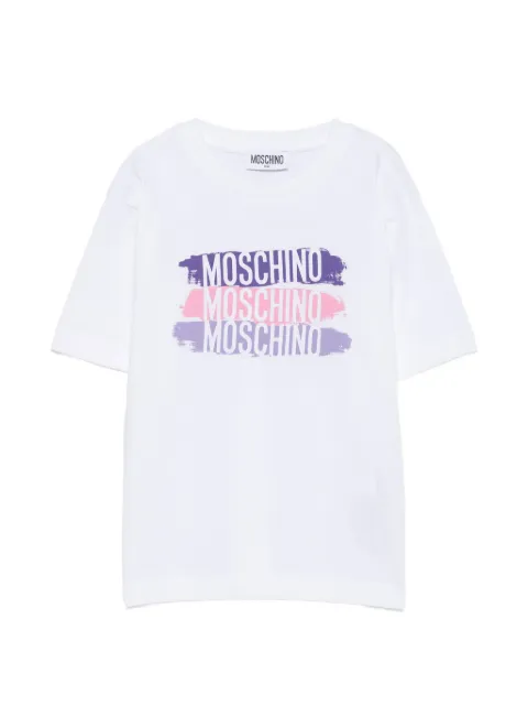 Moschino Kids logo-print cotton T-shirt