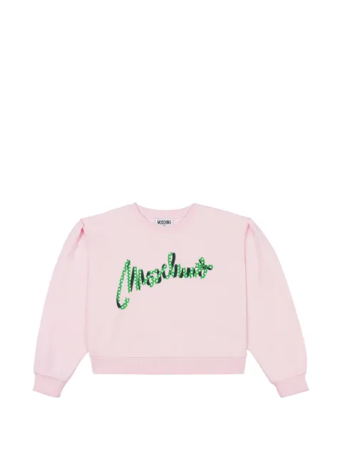 Moschino Kids printed cotton sweatshirt