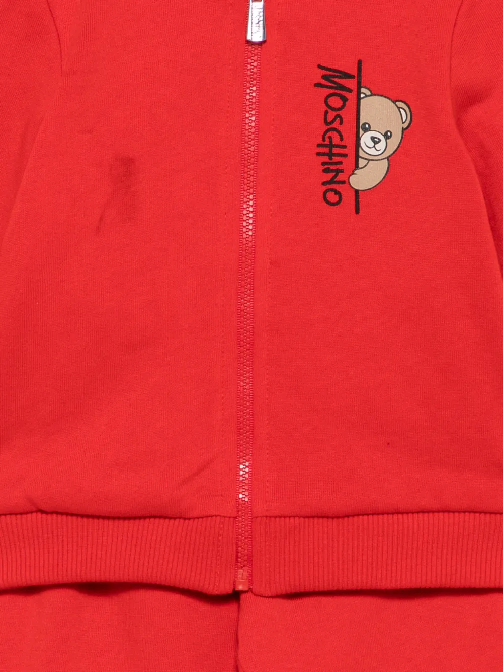 Moschino Kids Katoenen trainingspak met teddybeer Rood