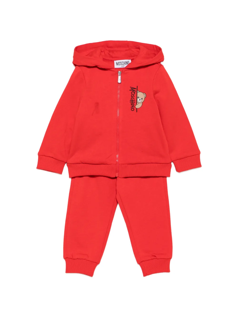 Moschino Kids Tuta sportiva Teddy Bear - Rosso