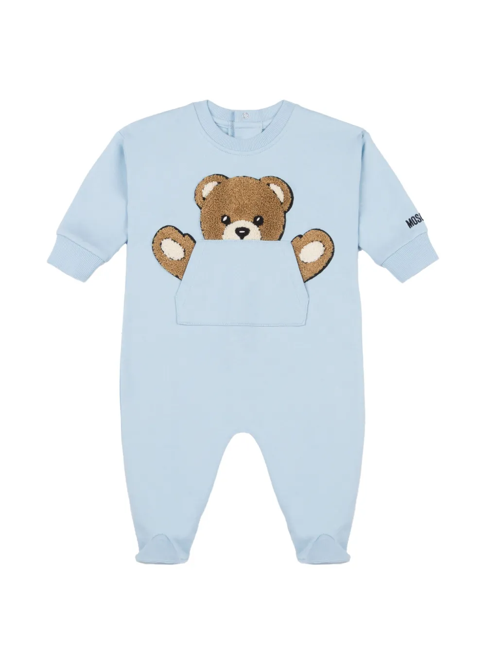Moschino Kids Teddy Bear patch pyjamas - Blu