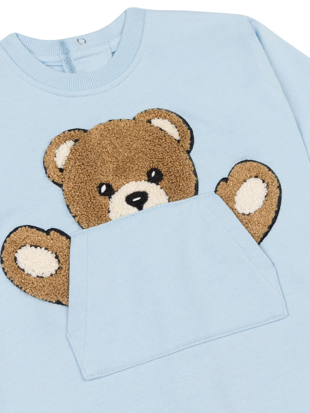 Moschino Kids Pyjama met teddybeerprint Blauw