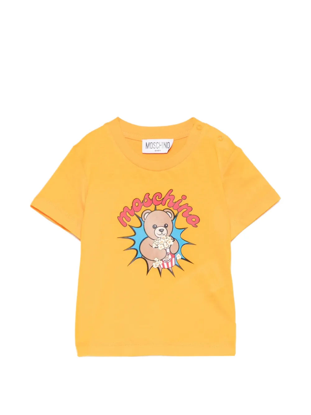 Moschino Kids crew-neck T-shirt - Giallo