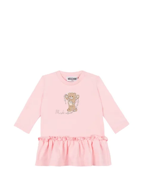 Moschino Kids robe Teddy Bear à volants