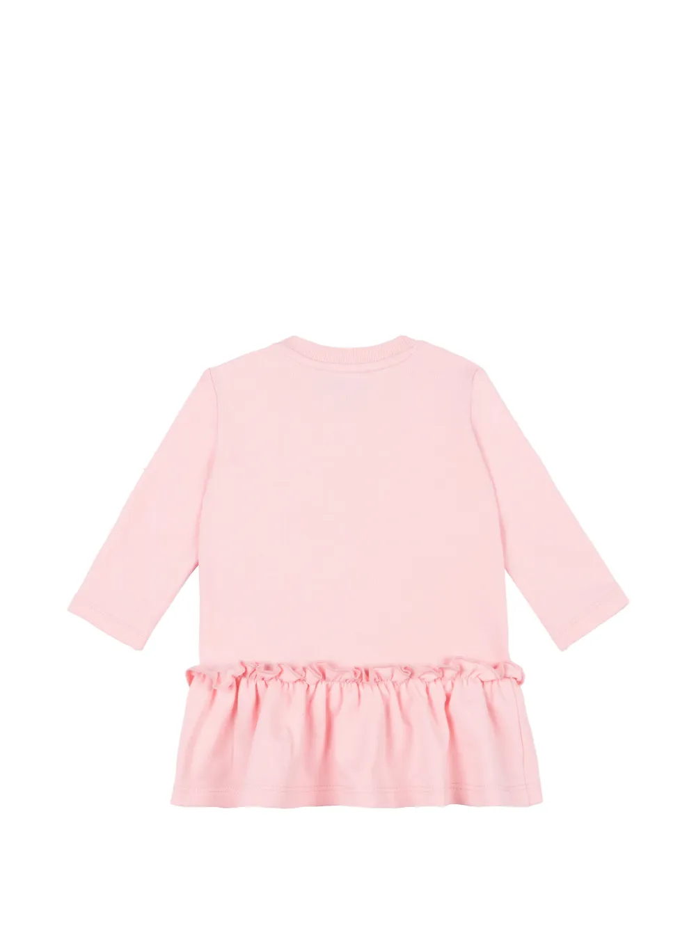 Moschino Kids Jurk met ruches Roze