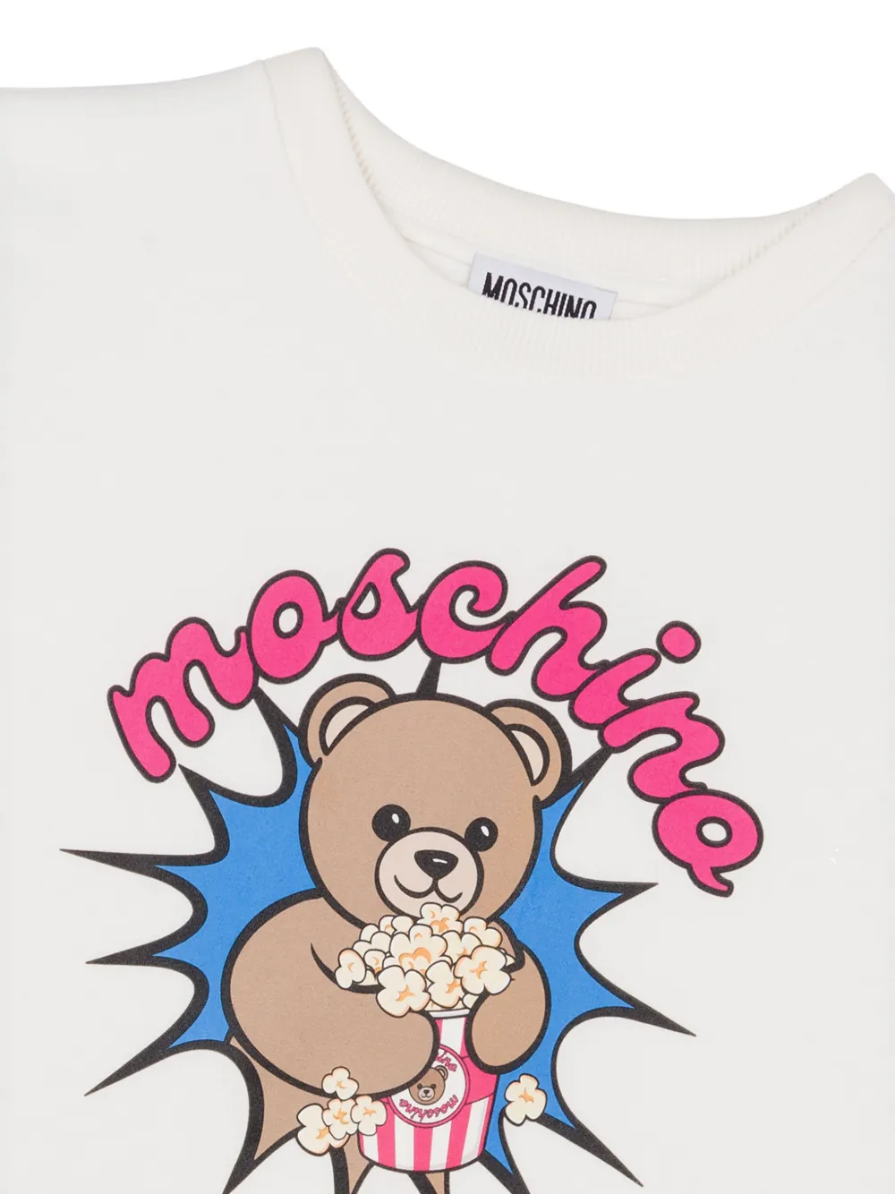 Moschino Kids T-shirt met print Wit
