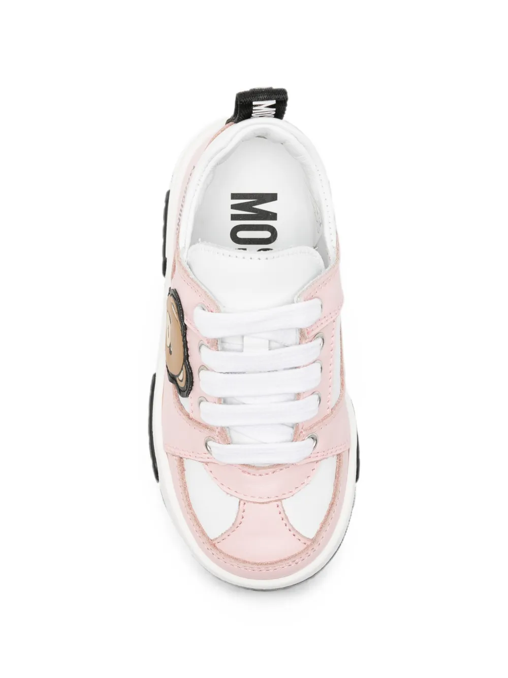 Moschino Kids Sneakers met teddybeerpatch Roze