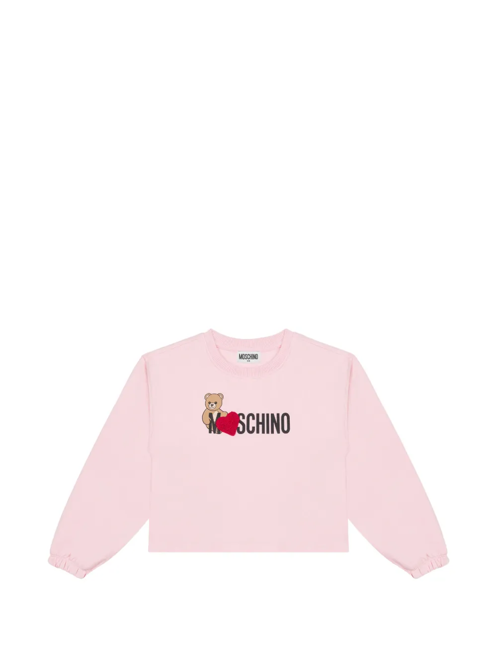 Moschino Kids Teddy Bear trui met logoprint Roze