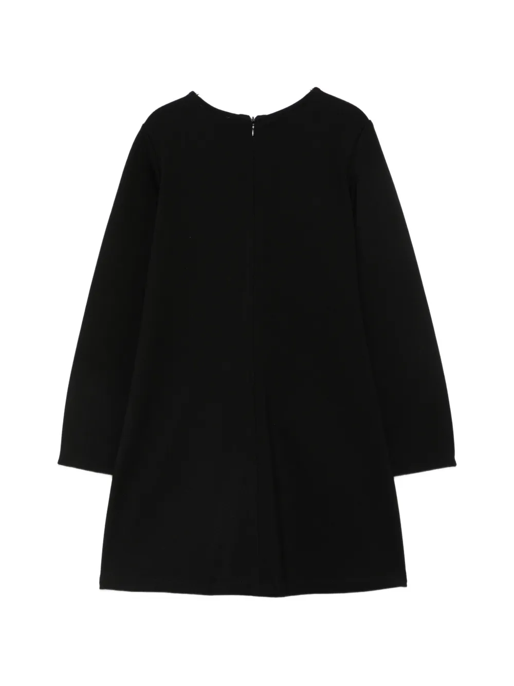 Moschino Kids Jurk met lange mouwen en hartpatroon Zwart