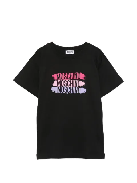 Moschino Kids logo-print short-sleeve dress