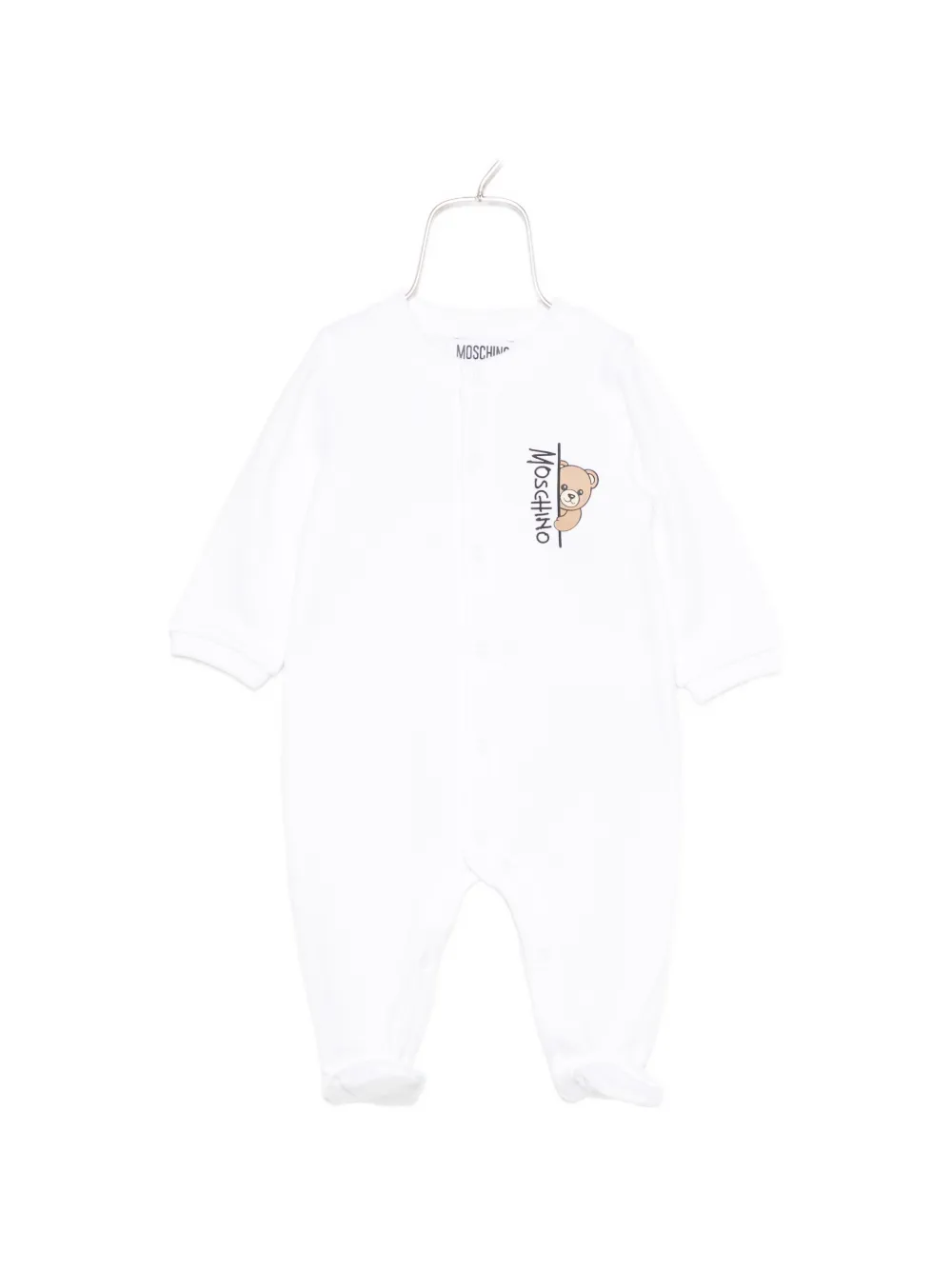 Moschino Kids Teddy Bear print pajamas - Weiß