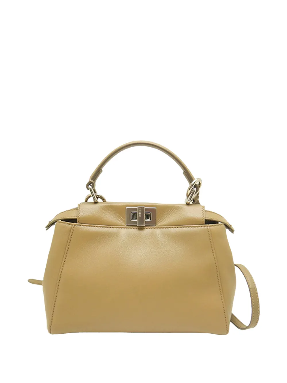 Fendi Pre-Owned 2000-2010 Mini Leather Selleria Peekaboo Iconic satchel - Toni neutri