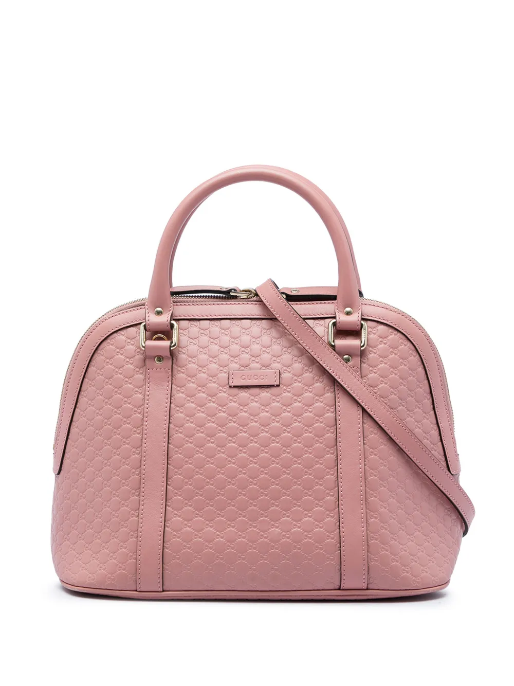 Gucci Pre-Owned 2016-2026 Medium Microguccissima Dome satchel - Rosa