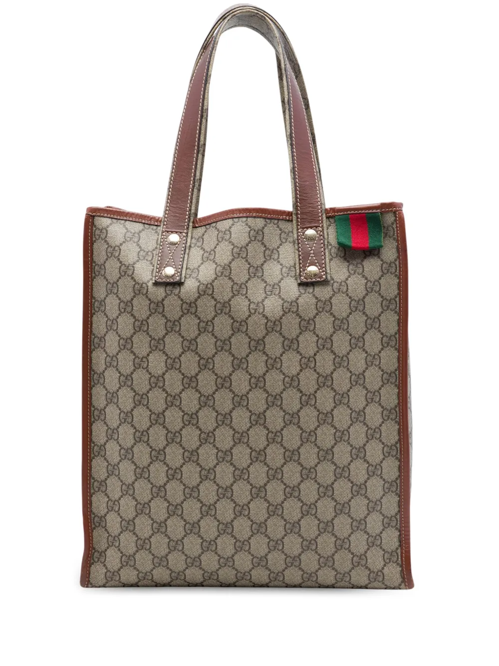 Gucci Pre-Owned 2016-2026 GG Supreme Web tote bag - Toni neutri