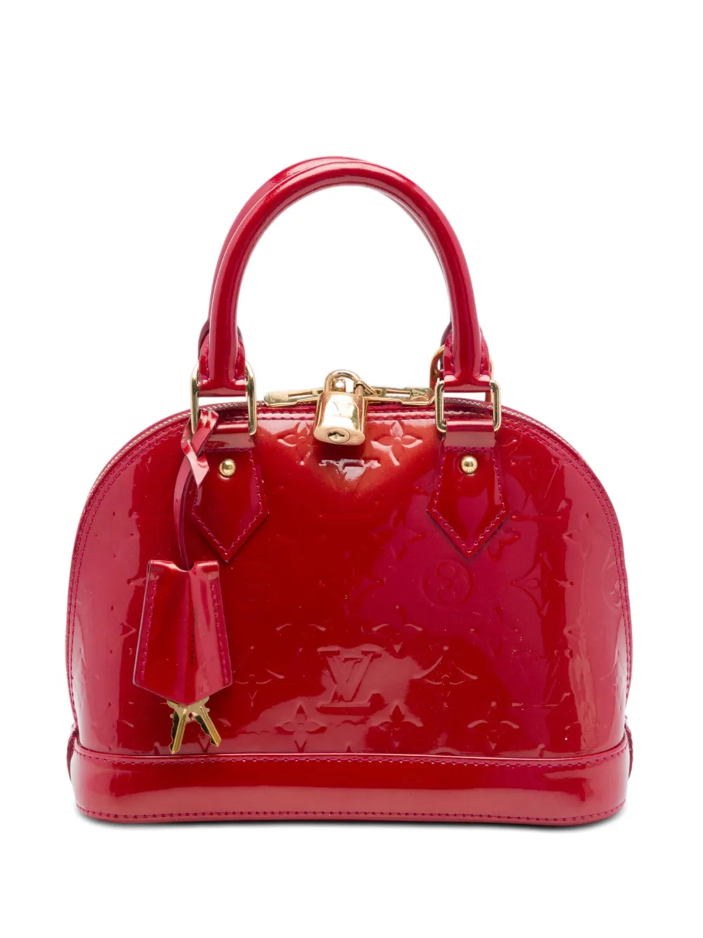 Louis Vuitton Pre-Owned 2012 Monogram Vernis Alma BB satchel - Rosso