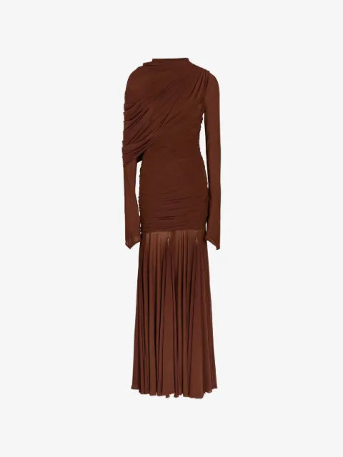 DEME Oakland ruched draped maxi dress