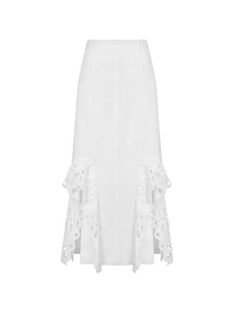 Moschino broderie-anglaise maxi skirt