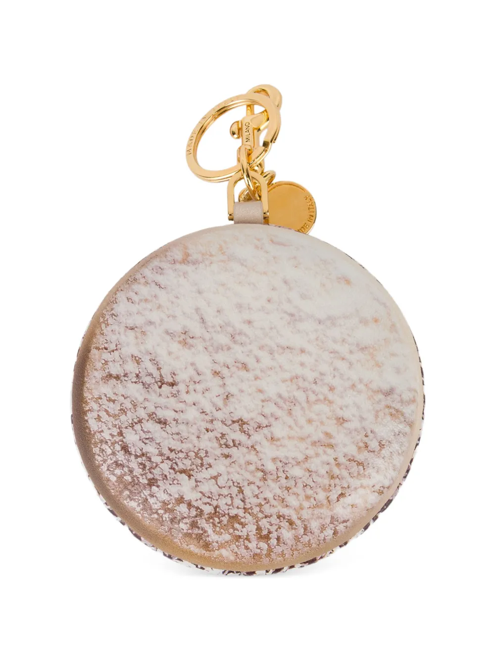 Moschino Macaron logoprint sleutelhanger Wit