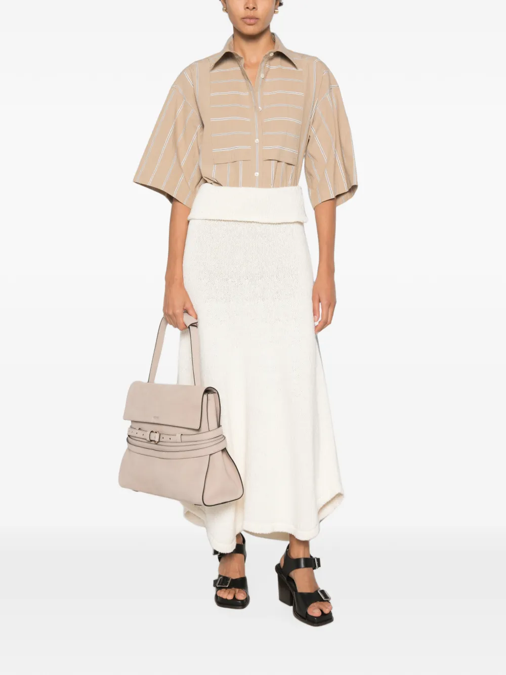 Moschino Gestreepte blouse Beige
