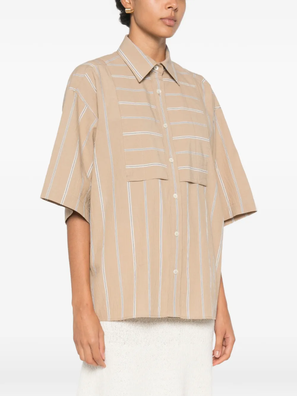 Moschino Gestreepte blouse Beige