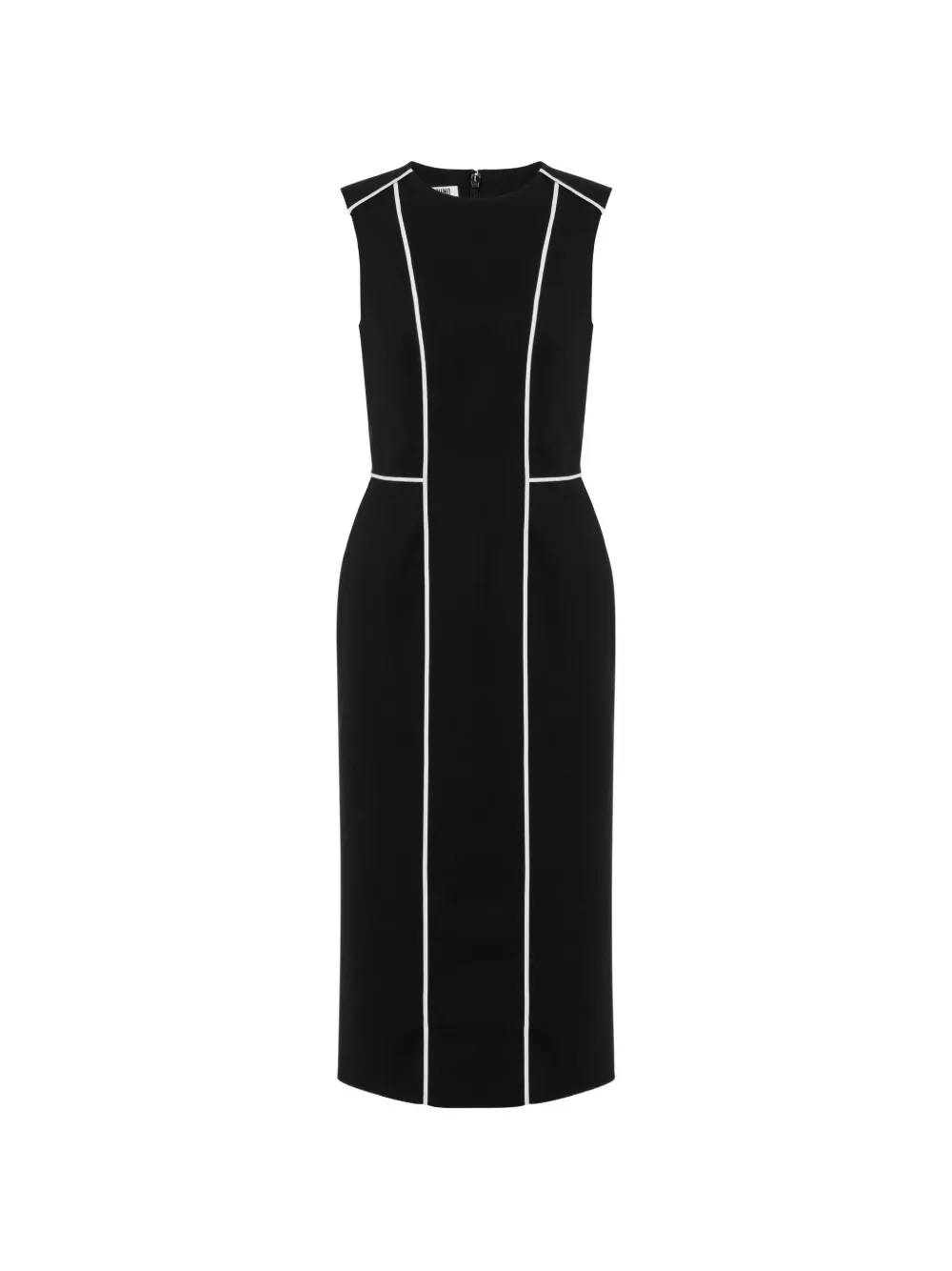 Moschino piping-detail sleeveless midi dress