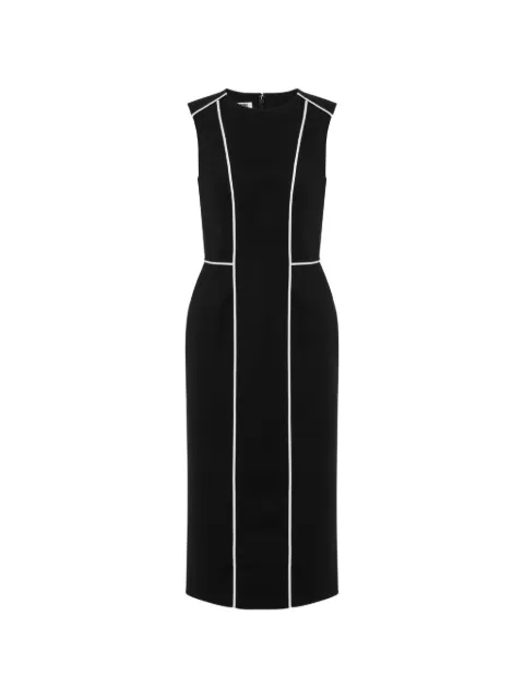 Moschino piping-detail sleeveless midi dress