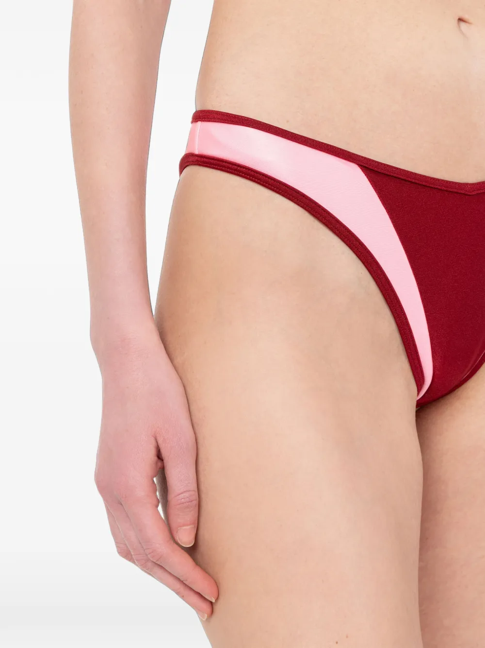 Moschino colour-block bikini Rood