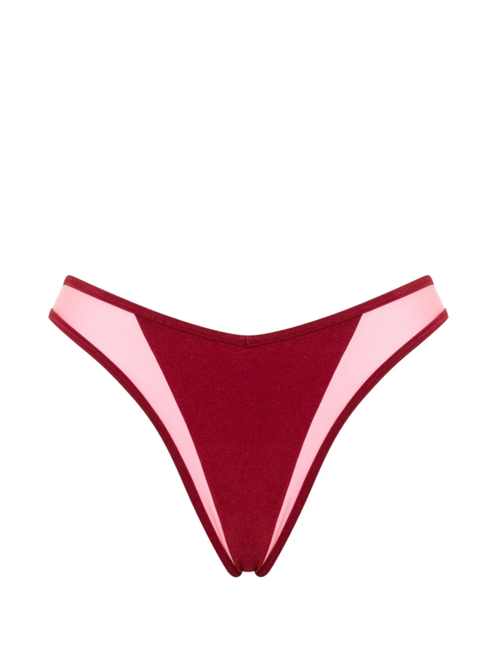 Moschino colour-block bikini Rood