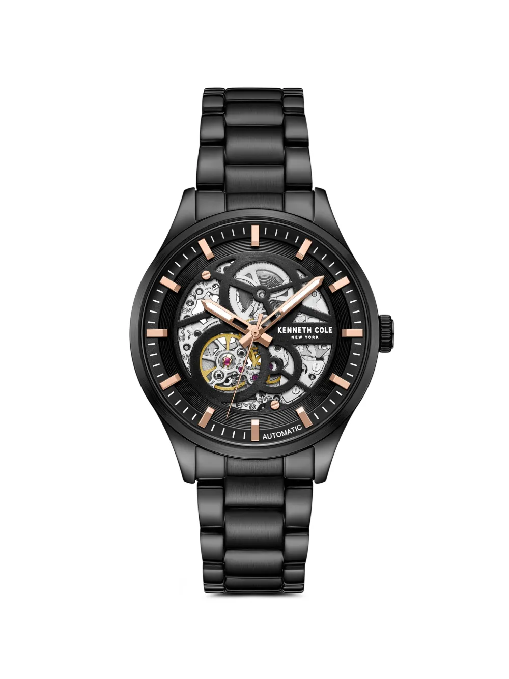 KENNETH COLE skeleton 42mm watch - Nero