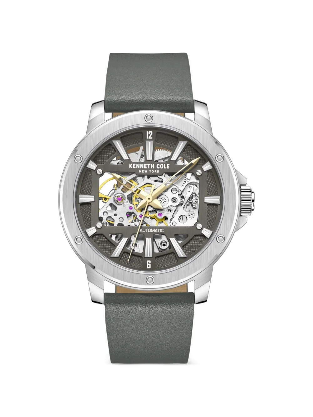 KENNETH COLE skeleton-dial 44mm watch - Grigio