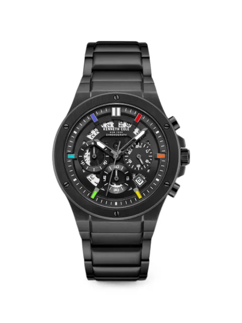 KENNETH COLE chronograph skeleton 44mm watch