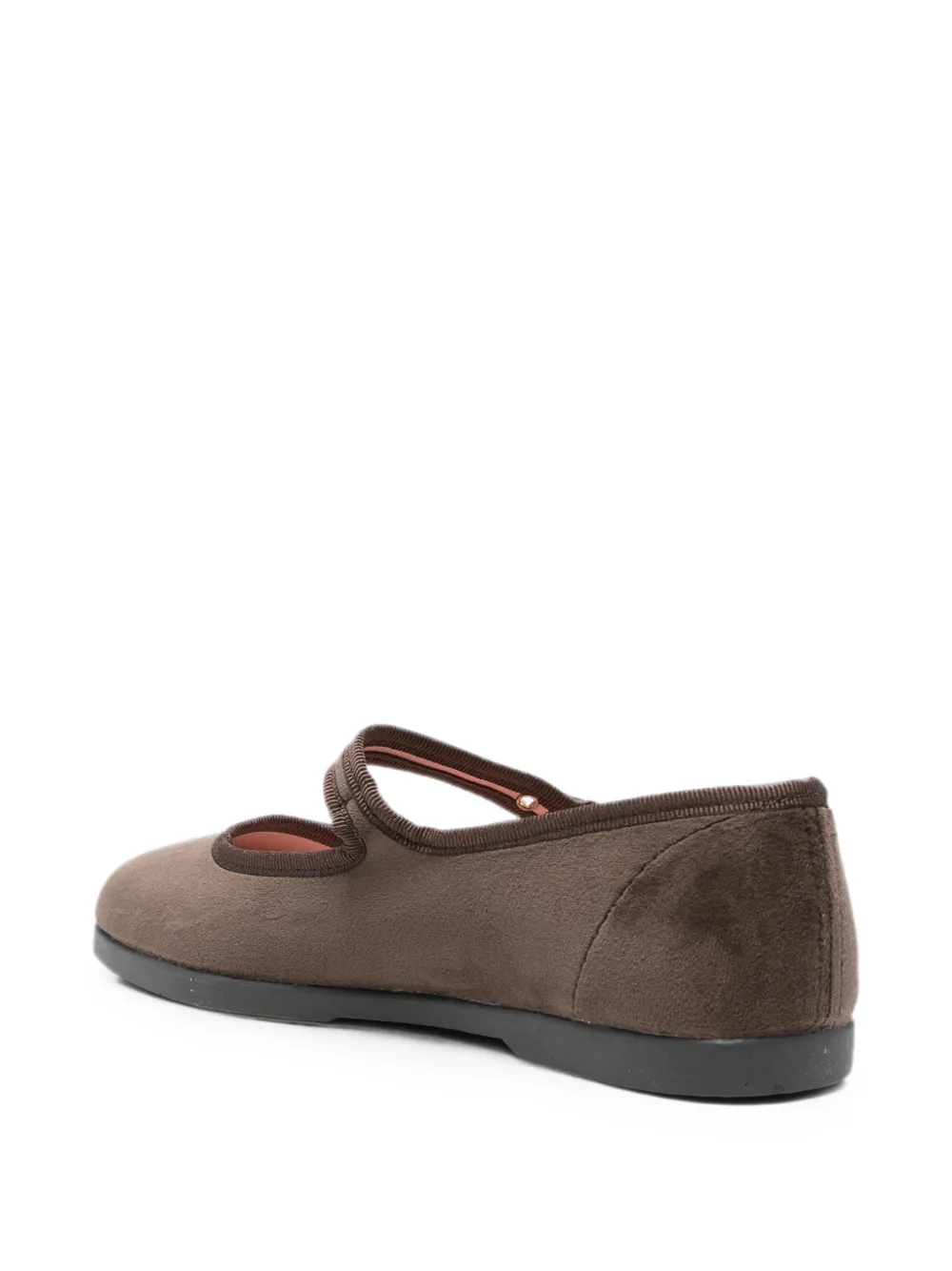 Victoria buckle-fastening velvet ballet flats Bruin