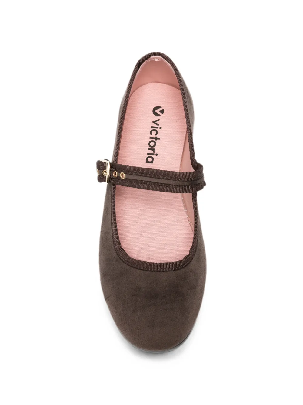 Victoria buckle-fastening velvet ballet flats Bruin