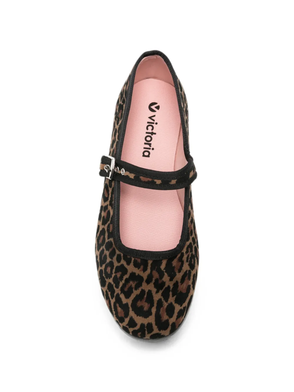 Victoria leopard-print buckle-fastening ballet flats Bruin